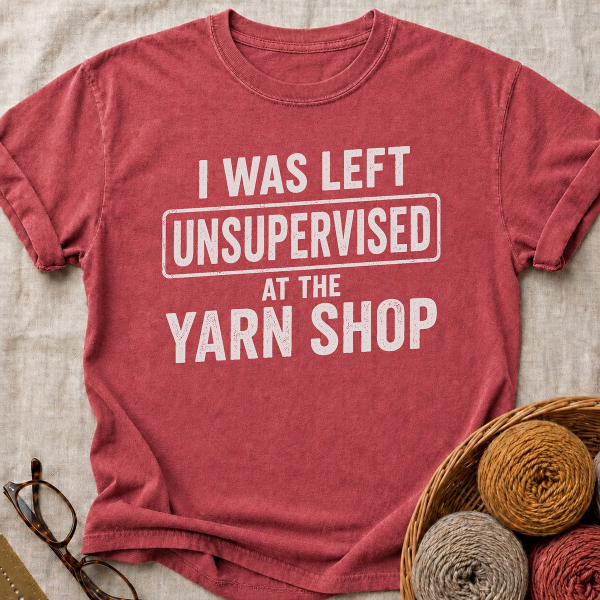 Left Unsupervised T-Shirt in Brick