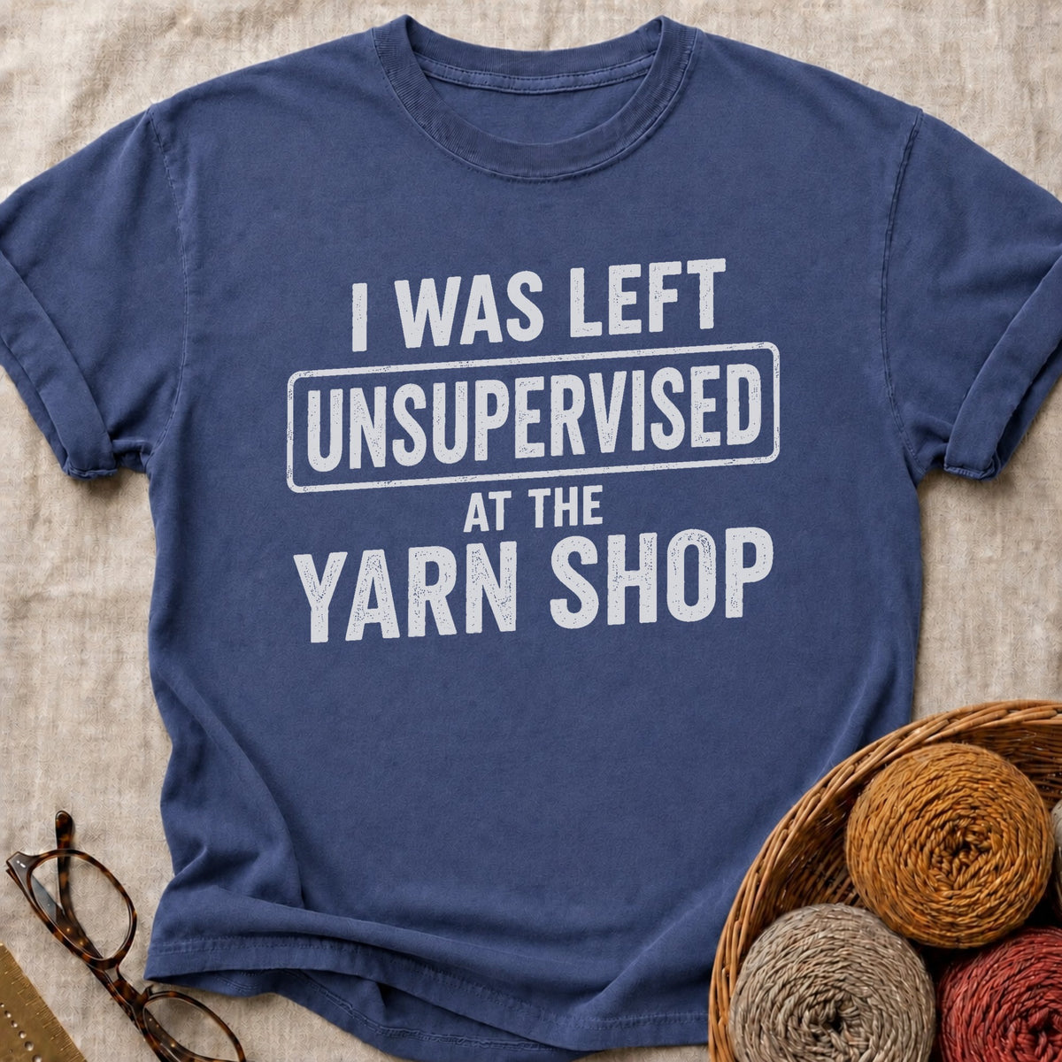 Left Unsupervised T-Shirt in True Navy