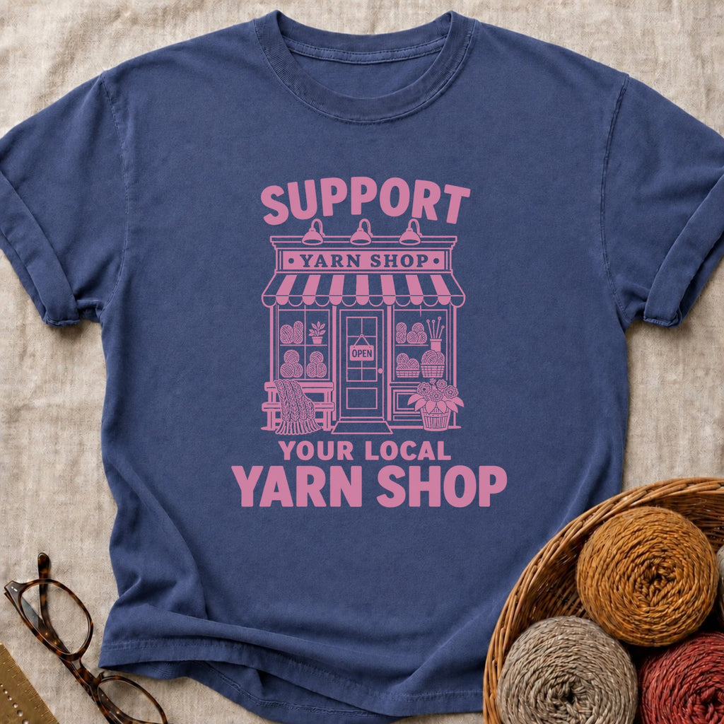 Local Yarn T-Shirt in True Navy