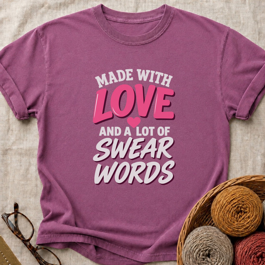 Made With T-Shirt in Berry