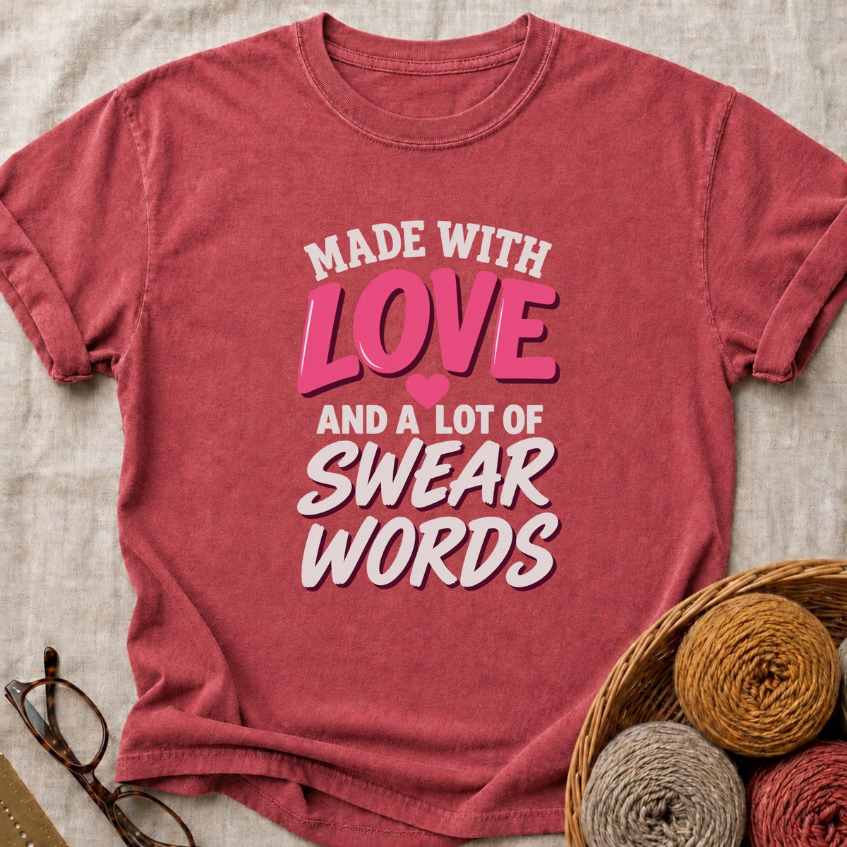 Made With T-Shirt in Brick