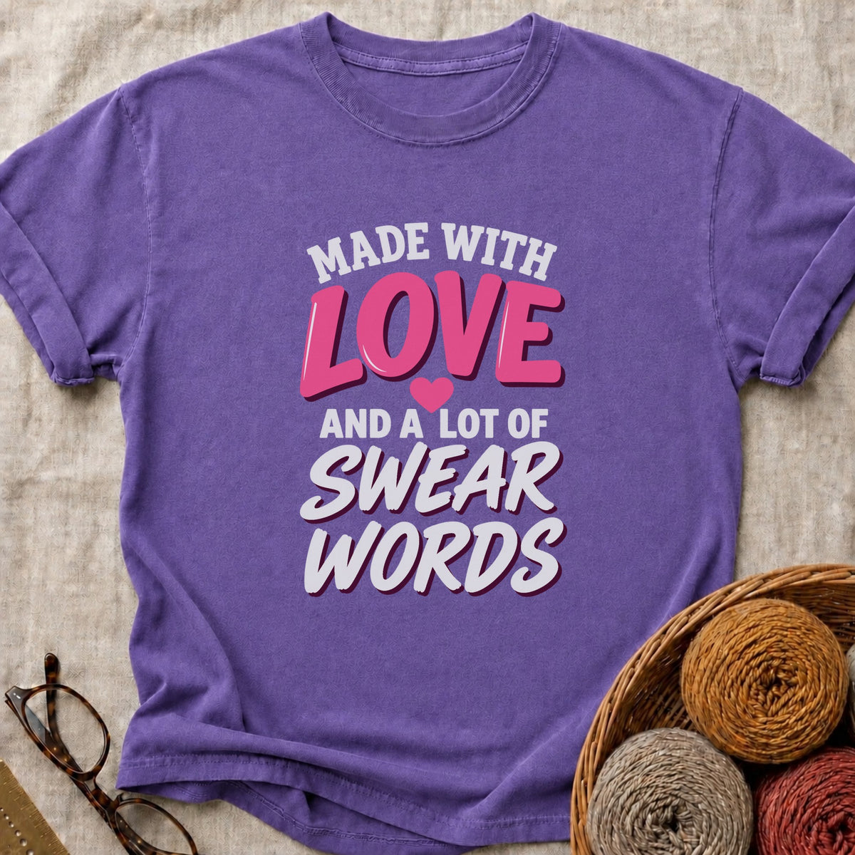 Made With T-Shirt in Grape