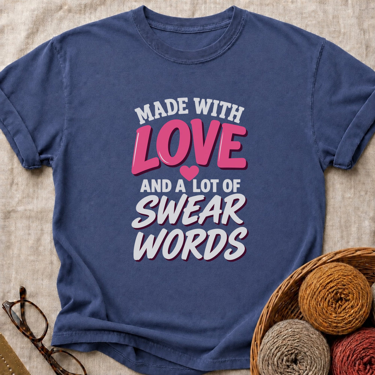 Made With T-Shirt in True Navy