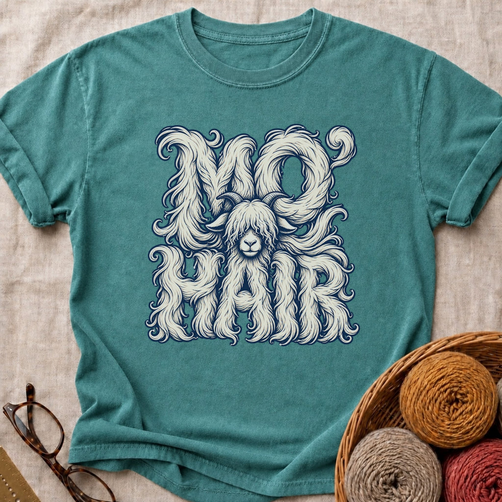 Mo Hair T-Shirt in Blue Spruce