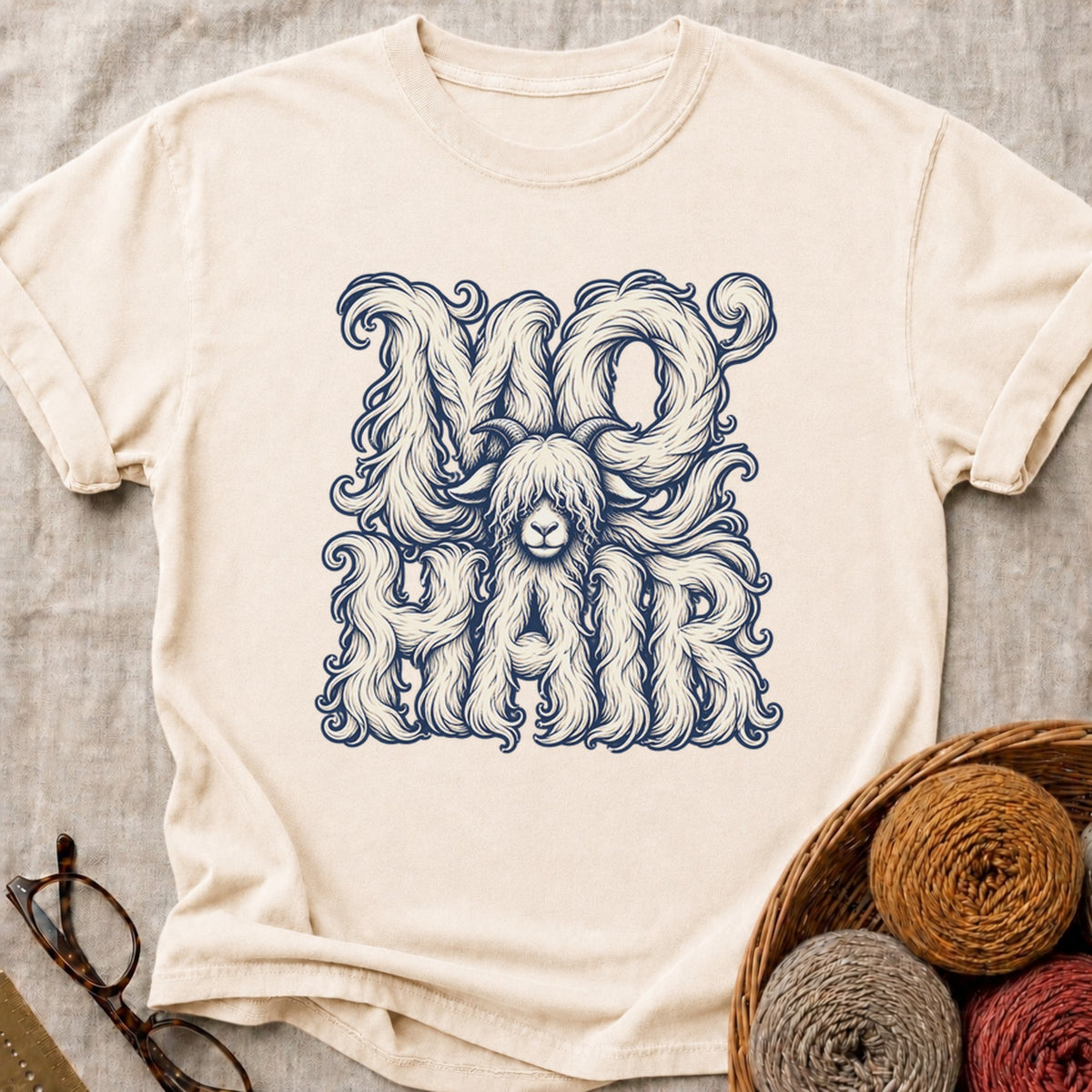 Mo Hair T-Shirt in Ivory