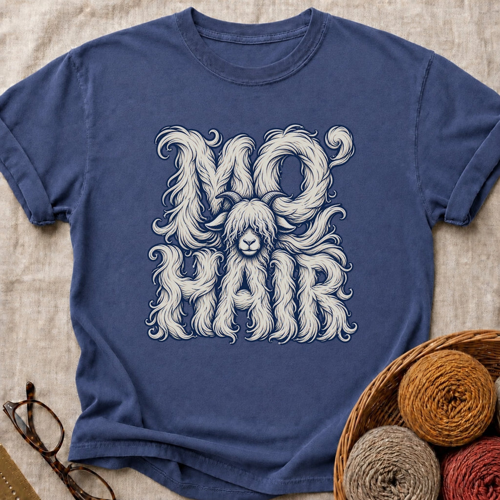 Mo Hair T-Shirt in True Navy