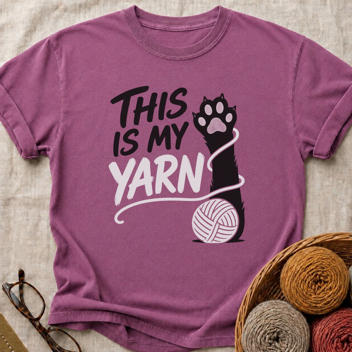 My Yarn T-Shirt in Berry
