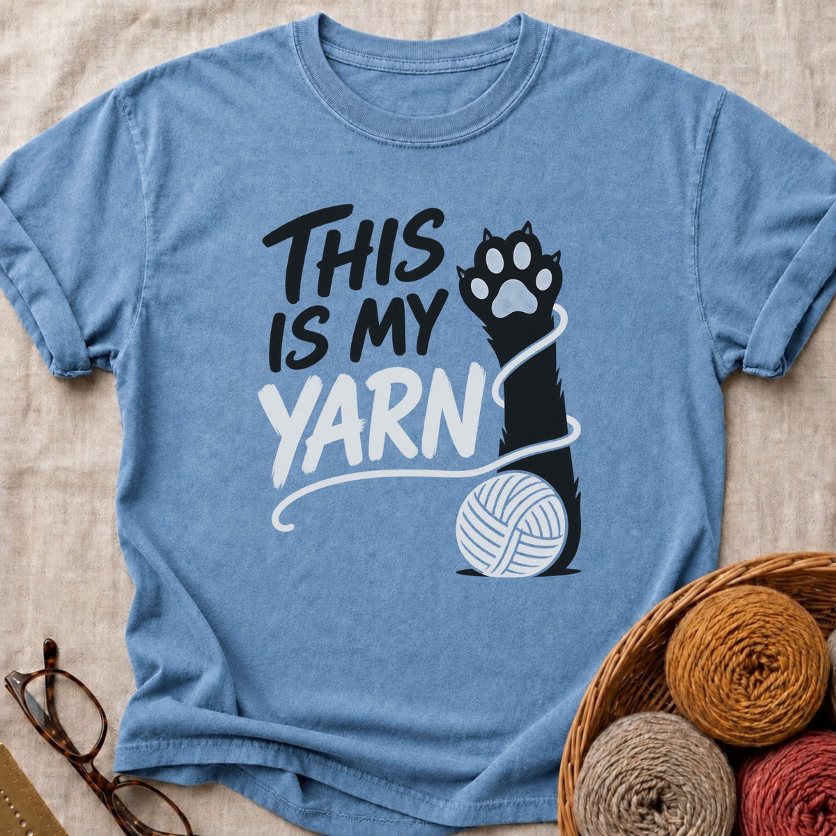 My Yarn T-Shirt in Blue Jean