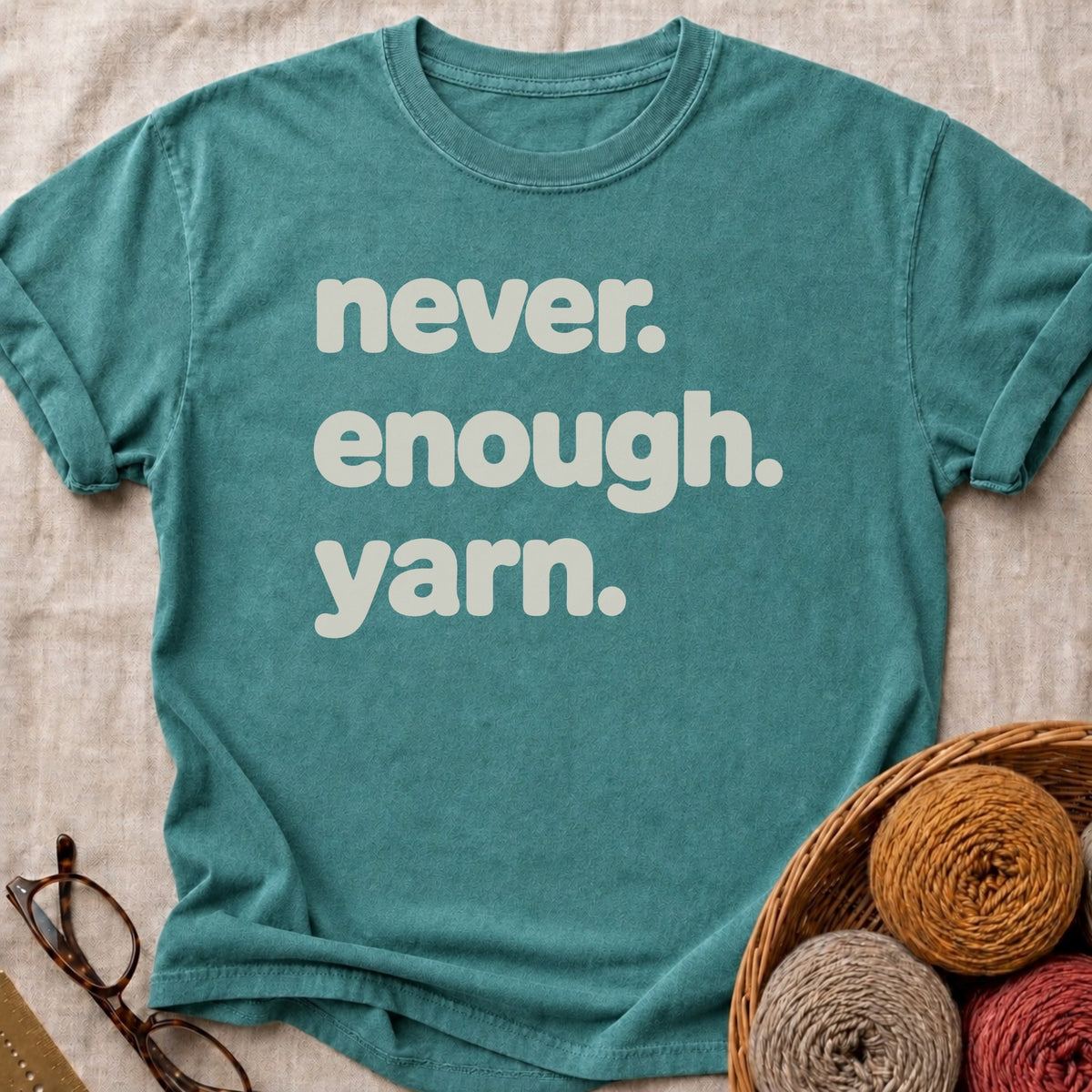 Never Enough T-Shirt in Blue Spruce