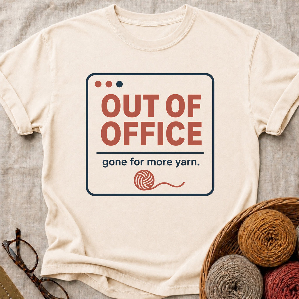 Out of Office T-Shirt in Ivory