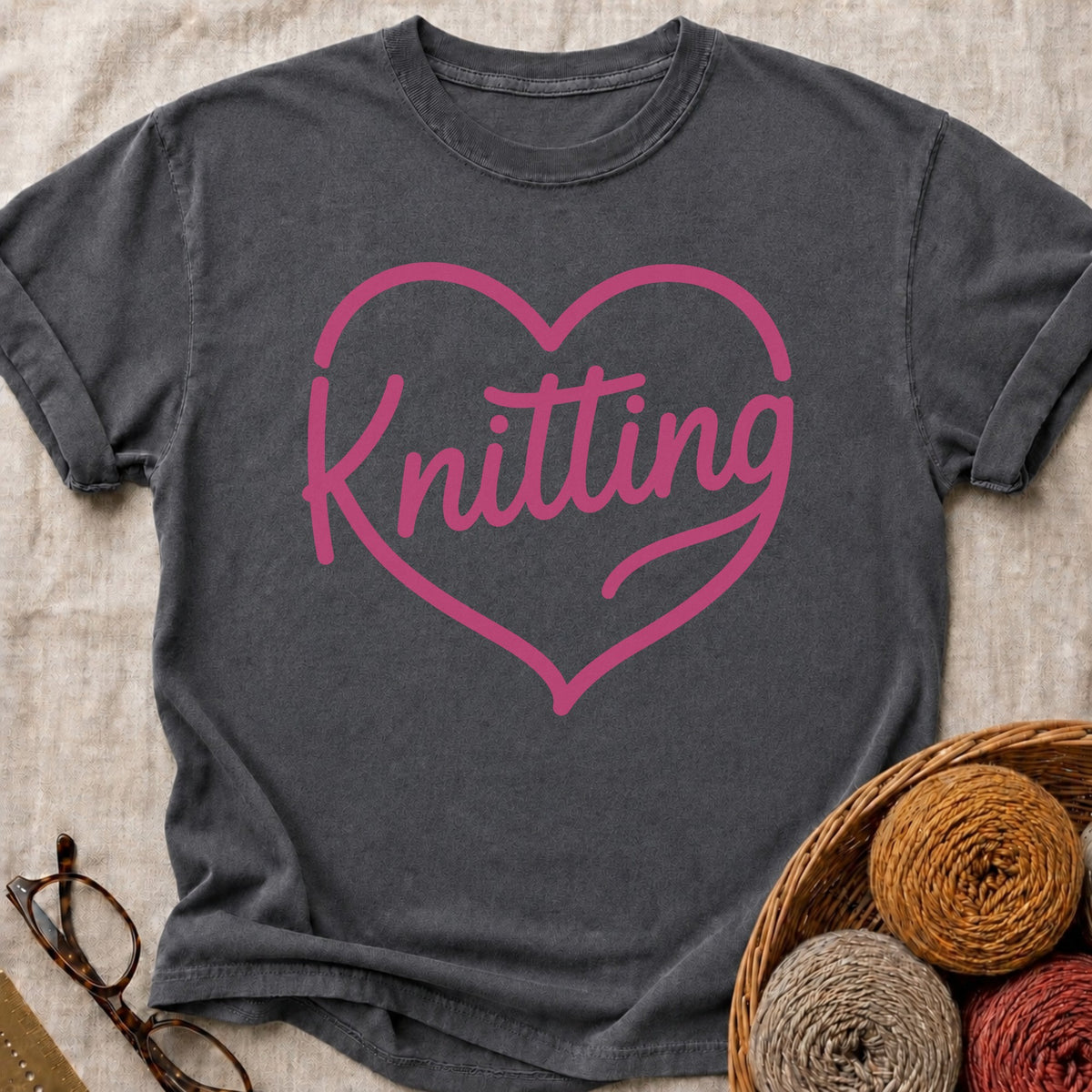 Knitting Heart T-Shirt
