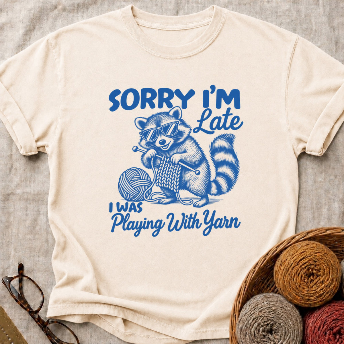 Playing With Yarn T-Shirt in Ivory