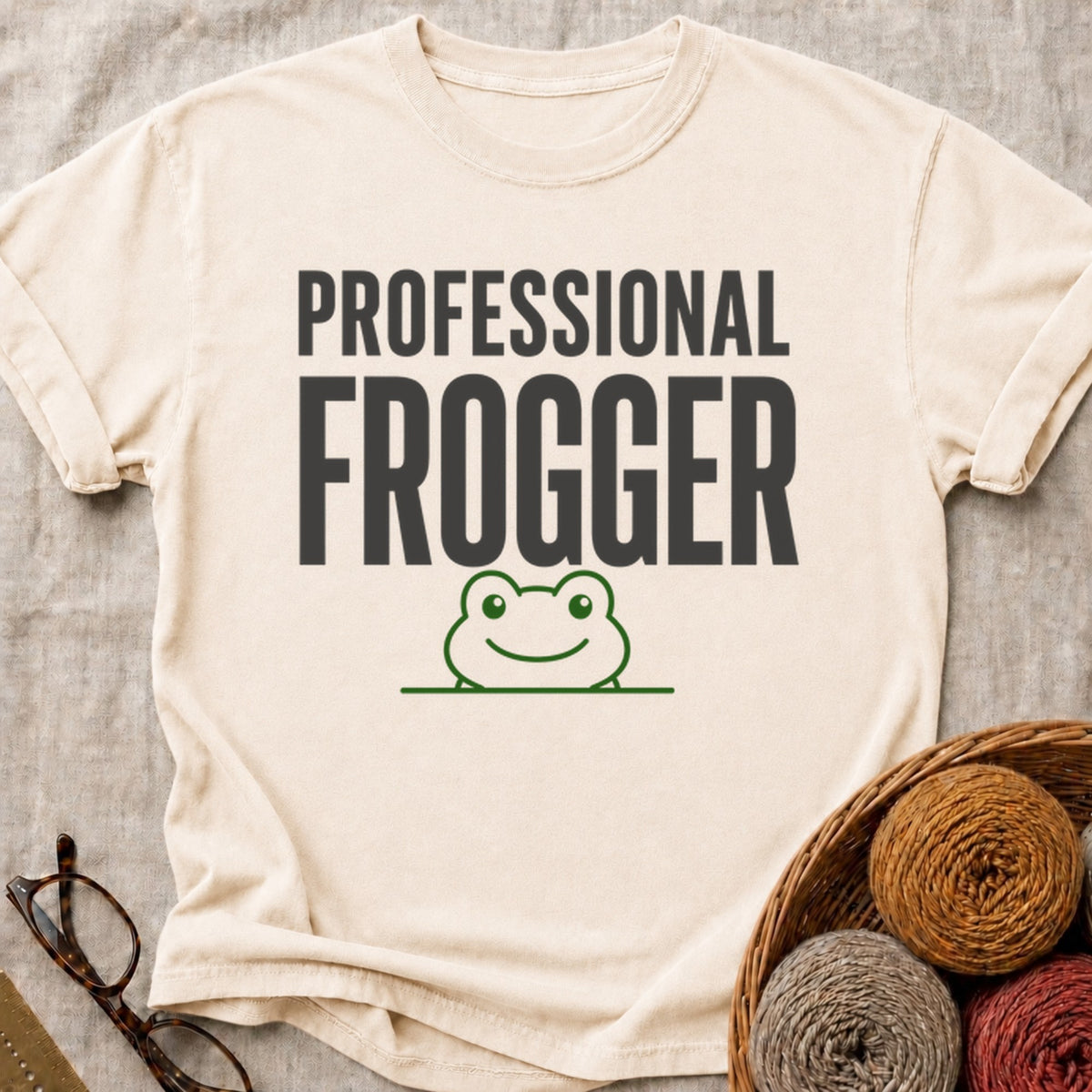 Professional Frogger T-Shirt in Ivory