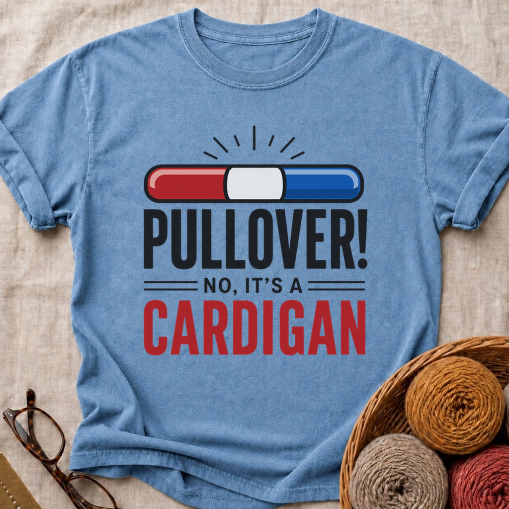 Pullover T-Shirt in Blue Jean