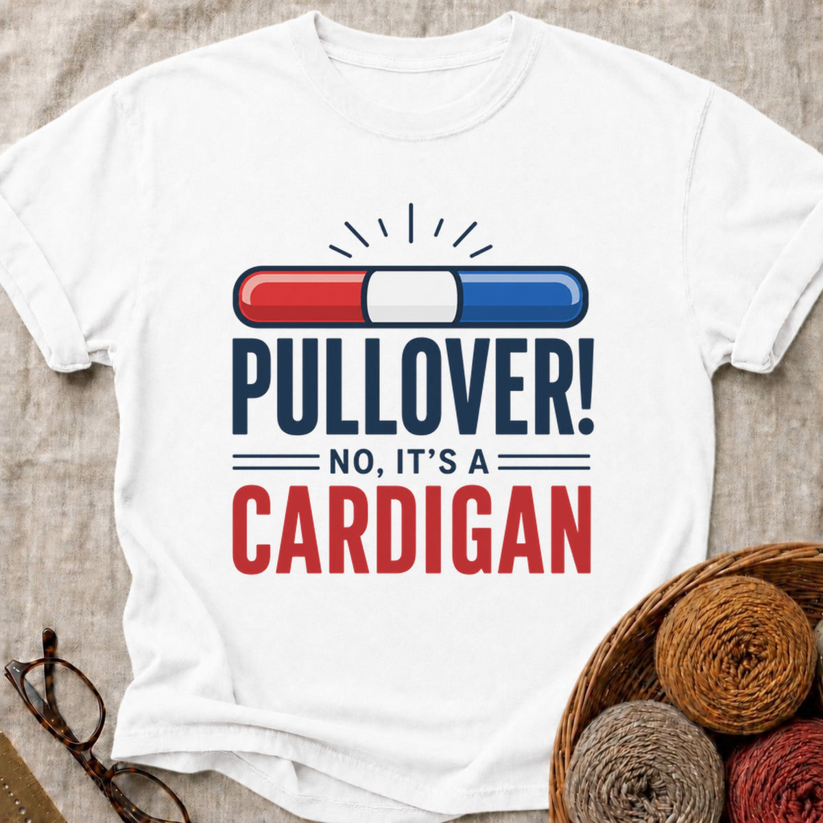 Pullover T-Shirt in White