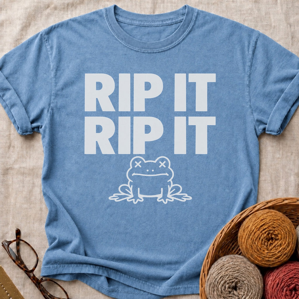 Rip It Rip It T-Shirt in Blue Jean