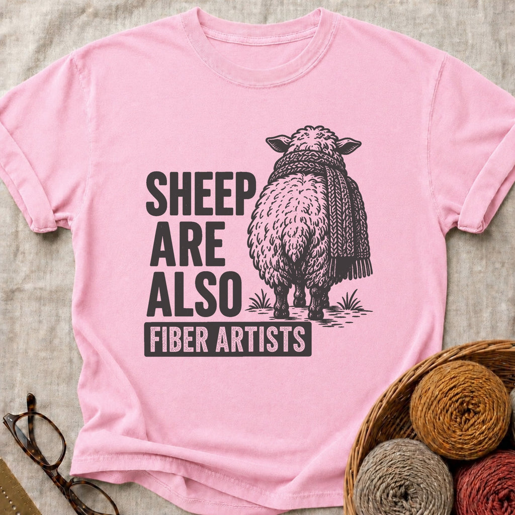 Sheep Artists T-Shirt in Blossom