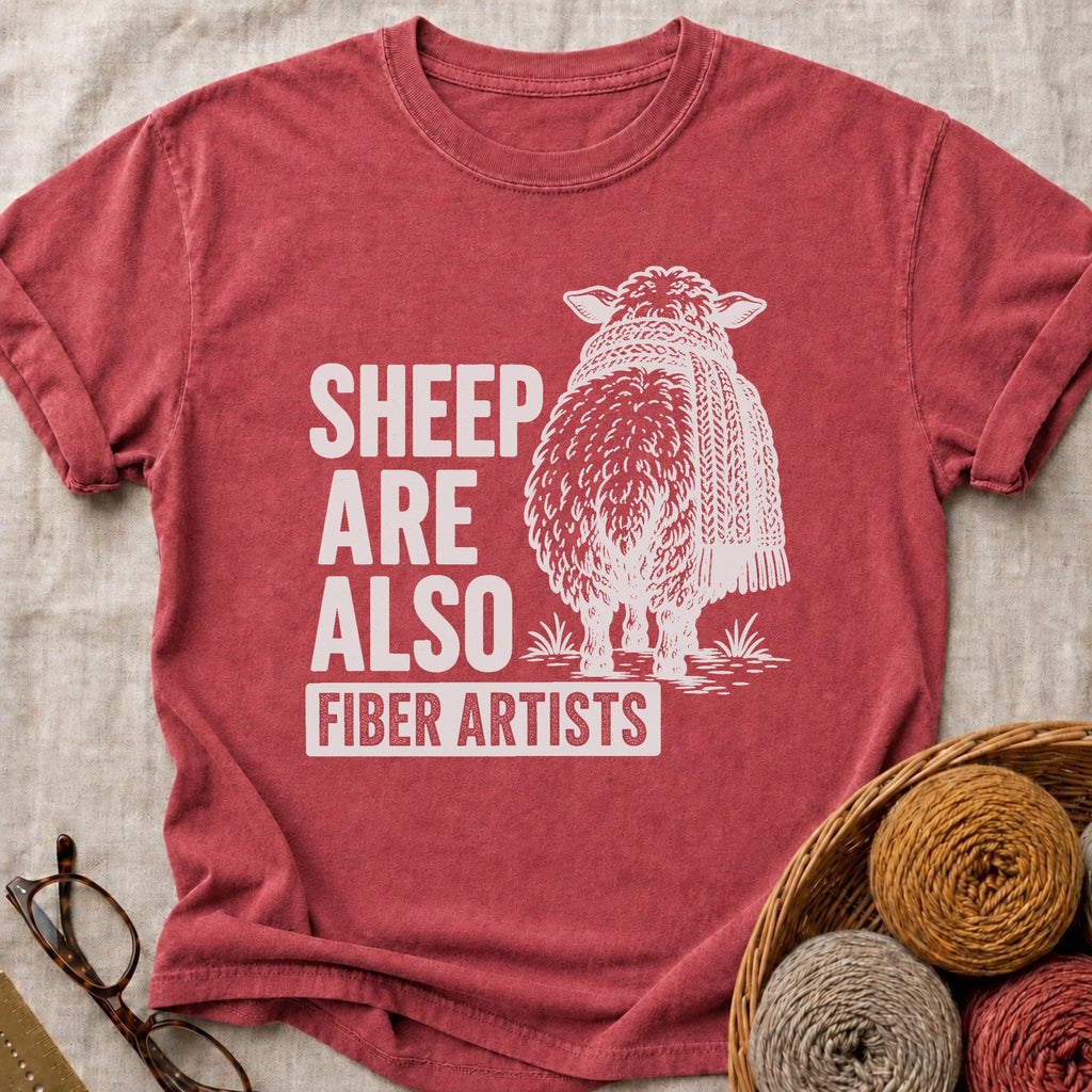 Sheep Artists T-Shirt in Brick