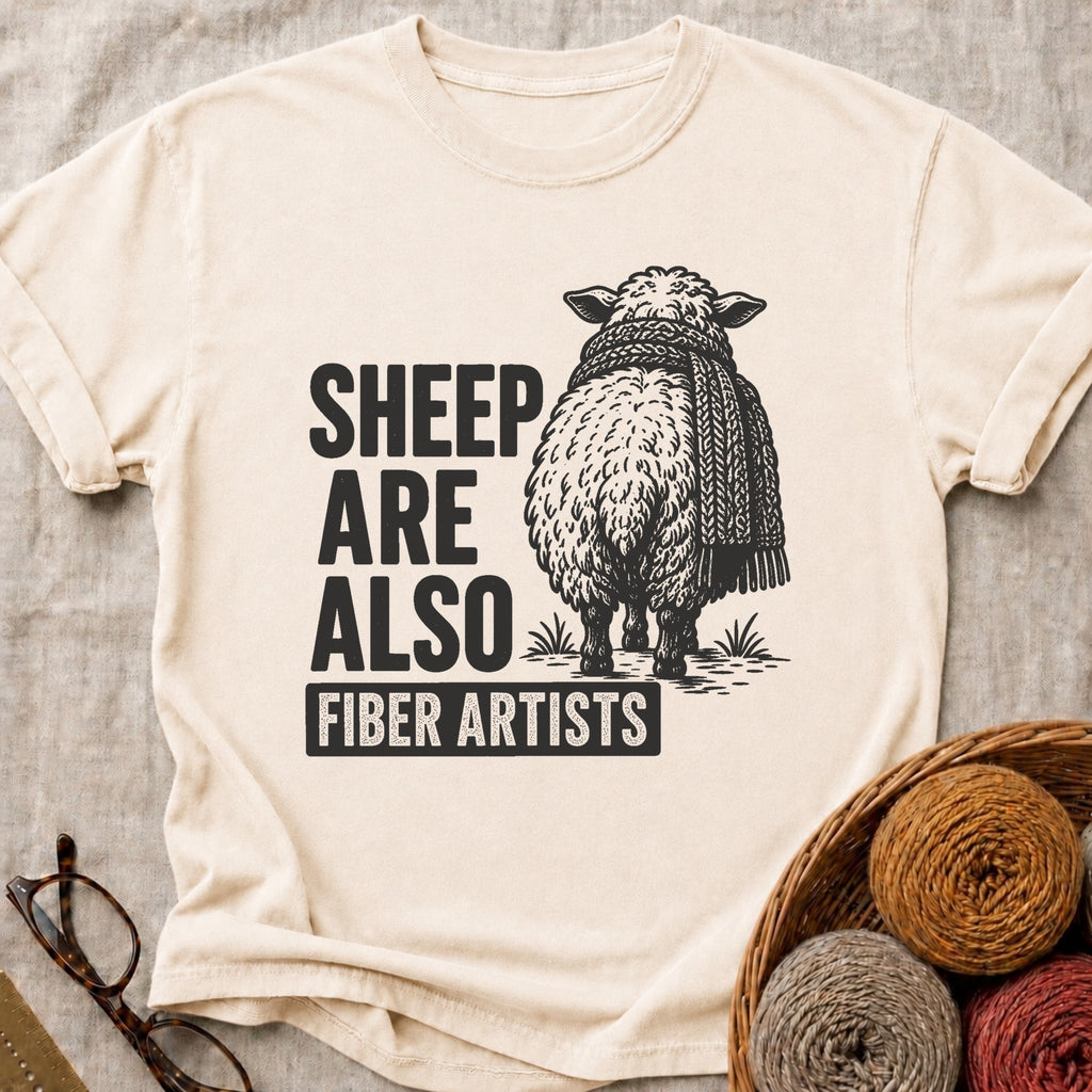 Sheep Artists T-Shirt in Ivory