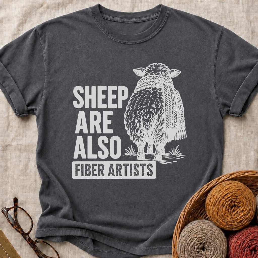 Sheep Artists T-Shirt in Pepper