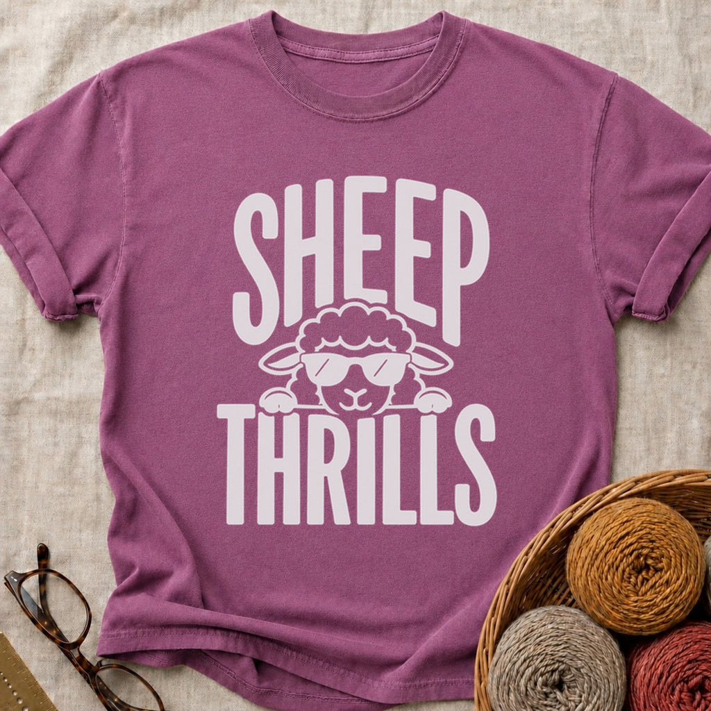 Sheep Thrills T-Shirt in Berry
