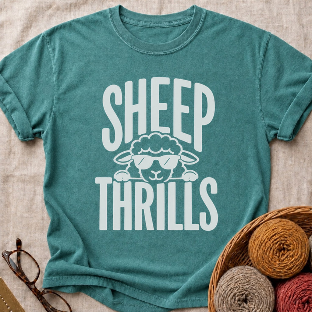 Sheep Thrills T-Shirt in Blue Spruce