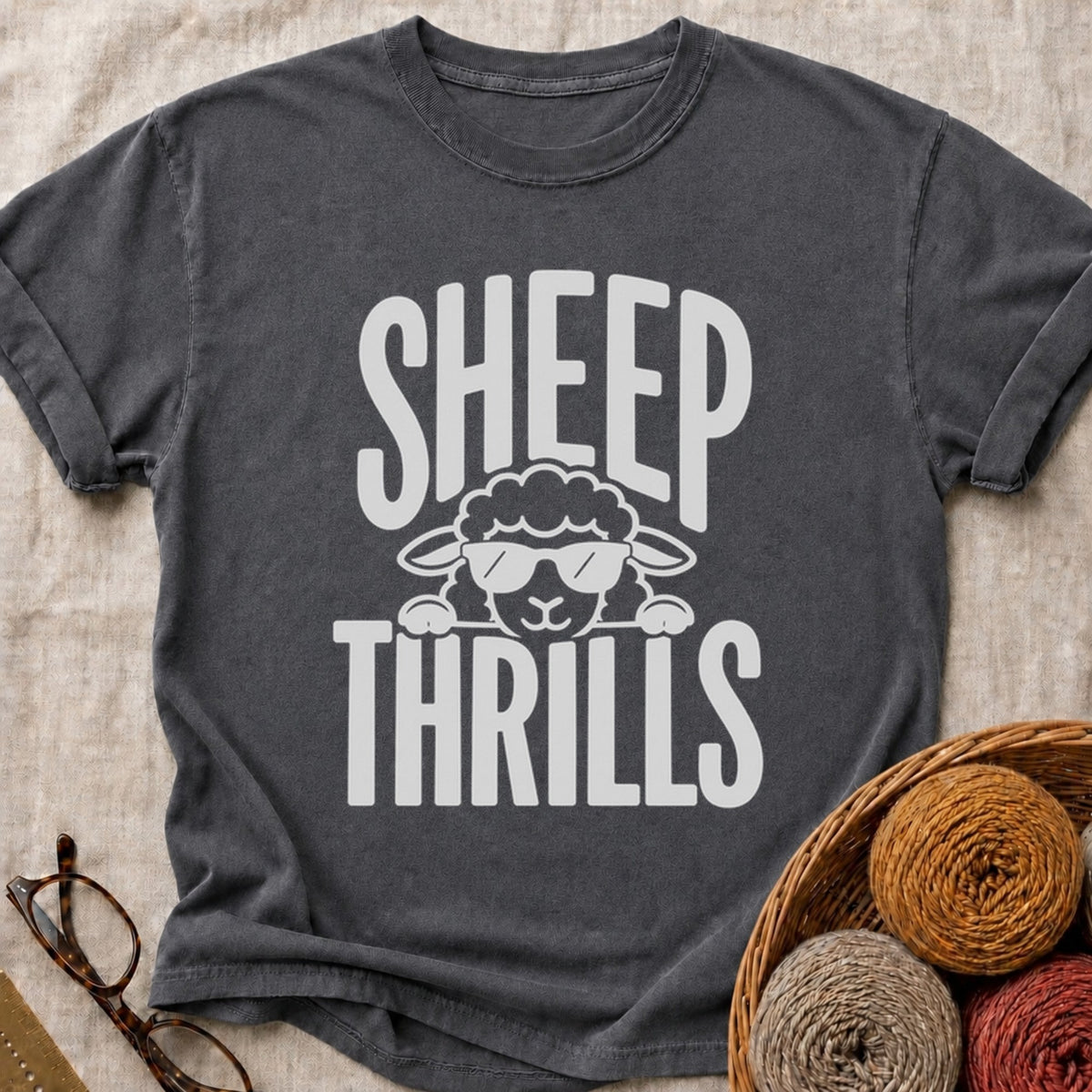 Sheep Thrills T-Shirt in Pepper