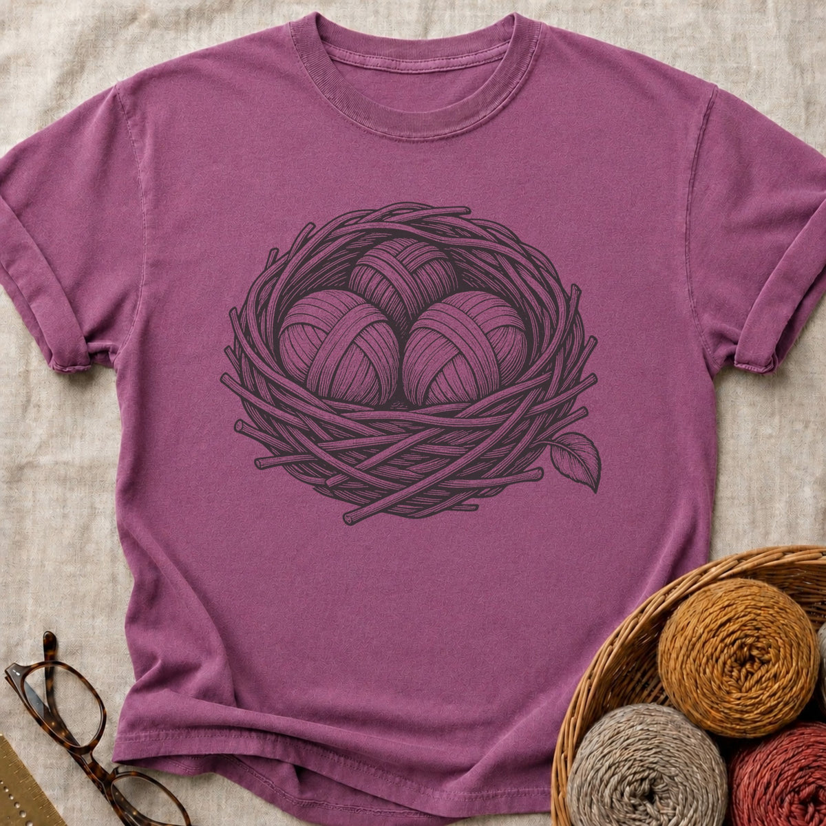 The Nest T-Shirt in Berry