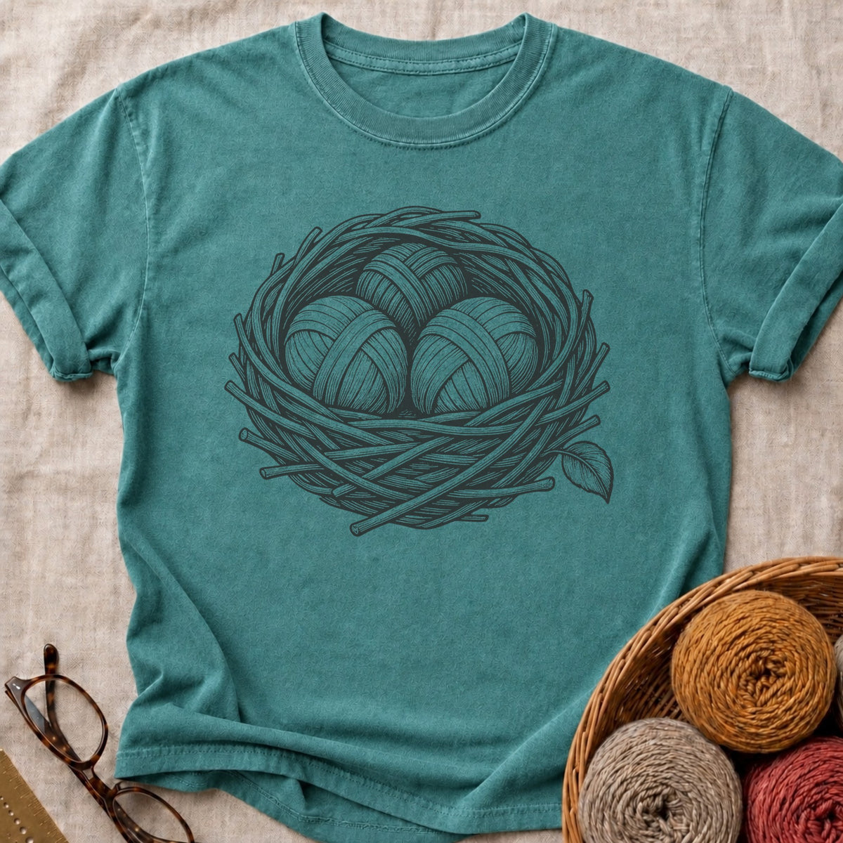 The Nest T-Shirt in Blue Spruce
