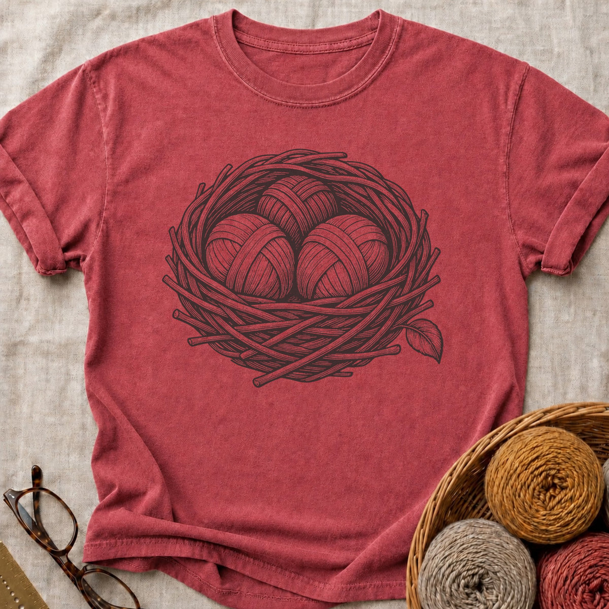 The Nest T-Shirt in Brick