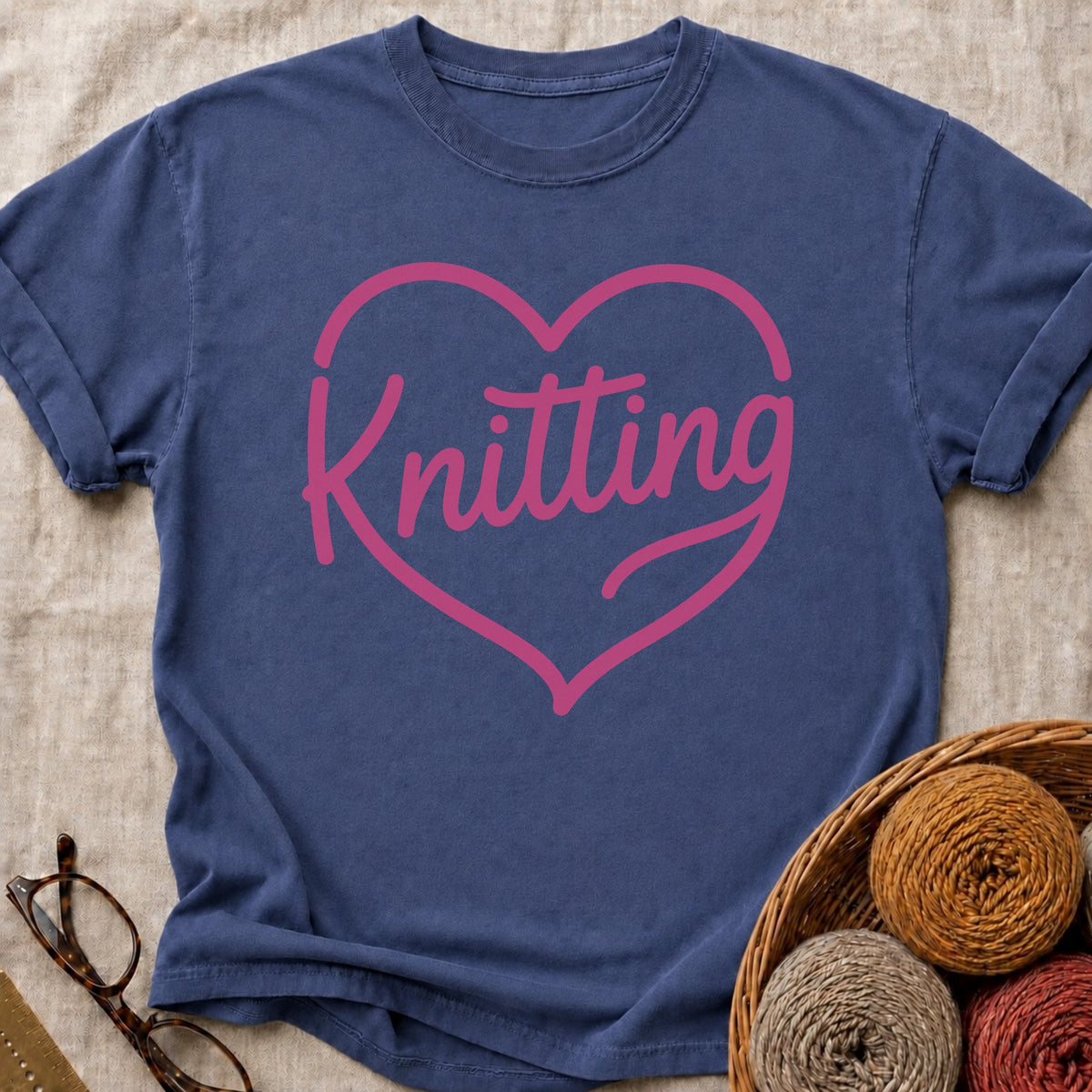 Knitting Heart T-Shirt