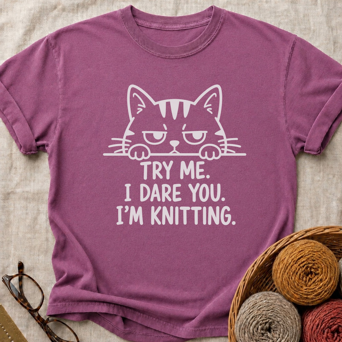 Try Me T-Shirt in Berry