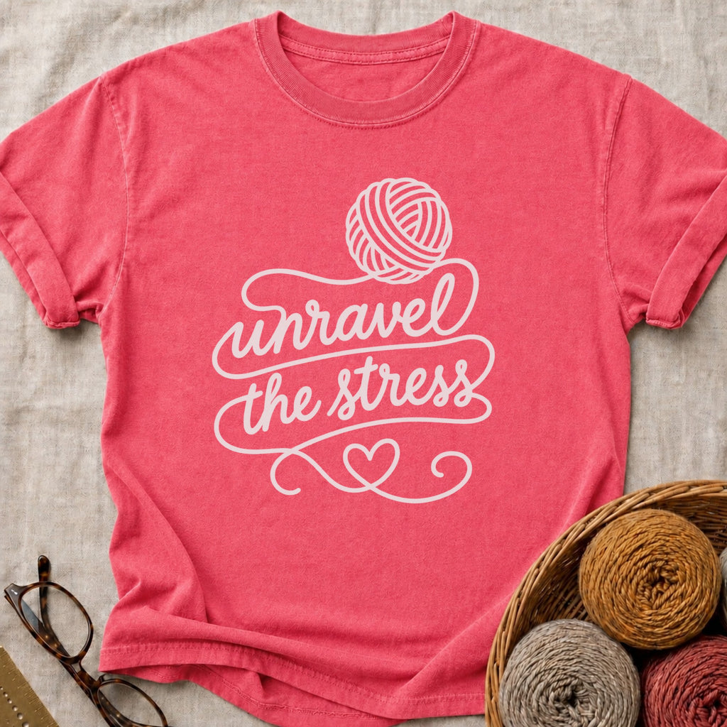 Unravel Stress T-Shirt in Watermelon