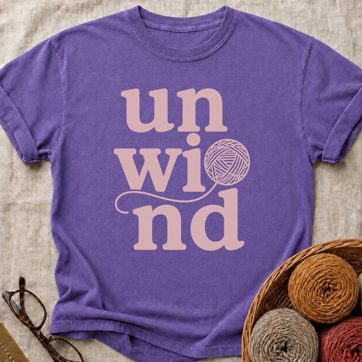 Unwind T-Shirt in Grape