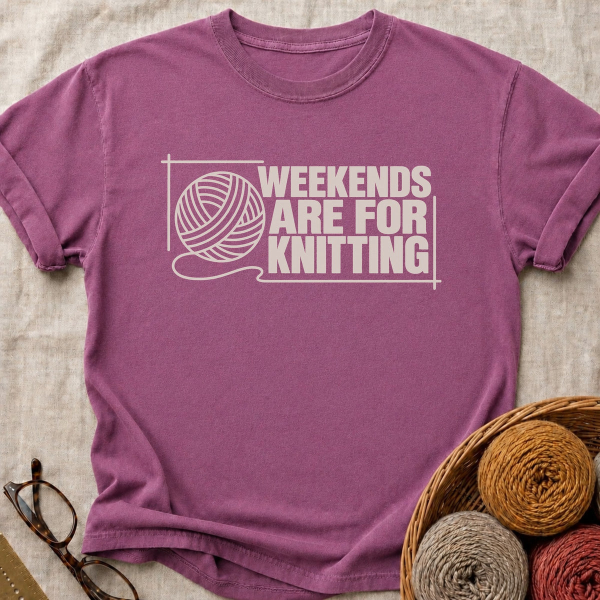 Weekend T-Shirt in Berry