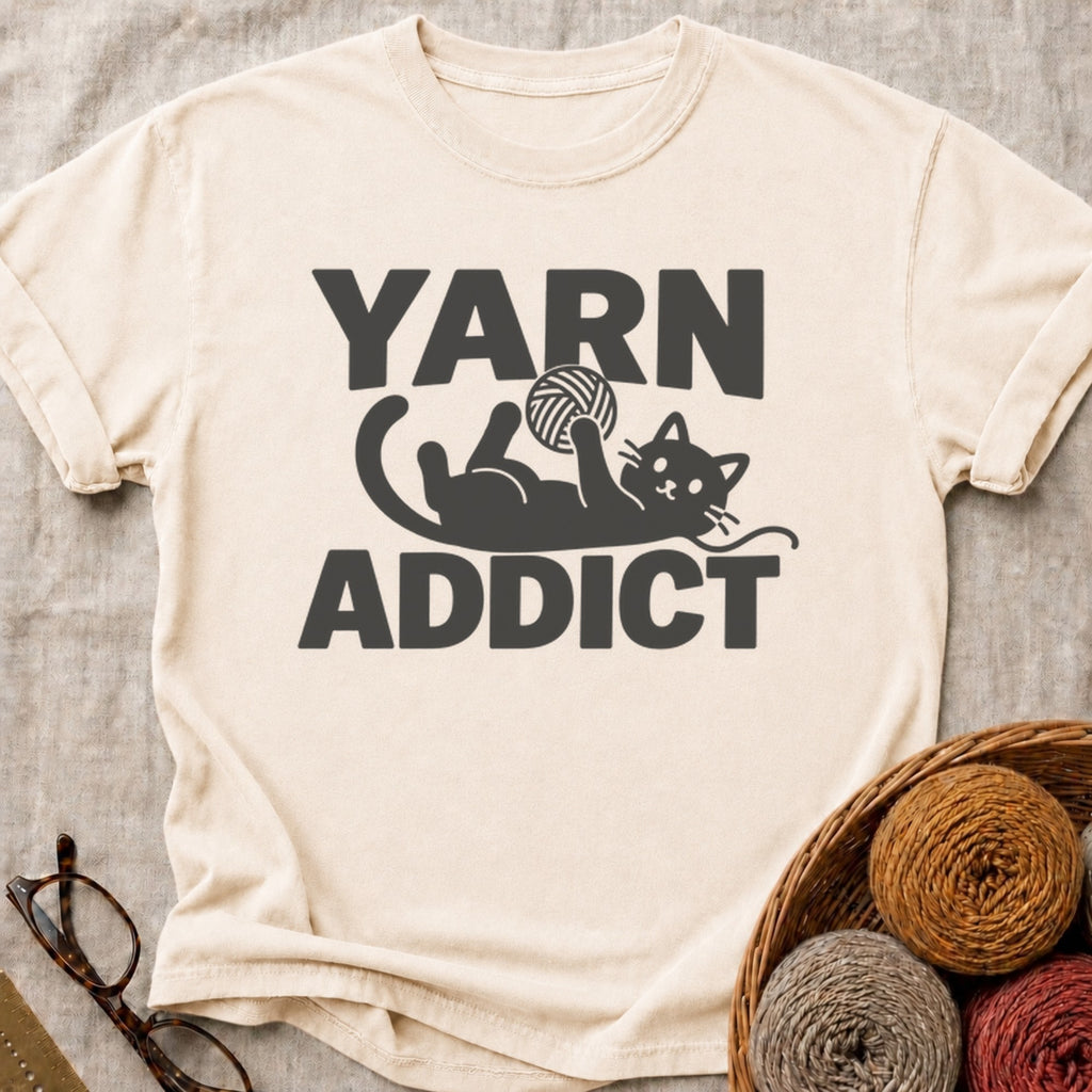 Yarn Addict T-Shirt in Ivory