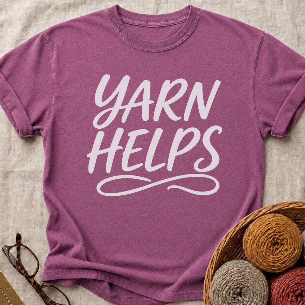 Yarn Helps T-Shirt in Berry