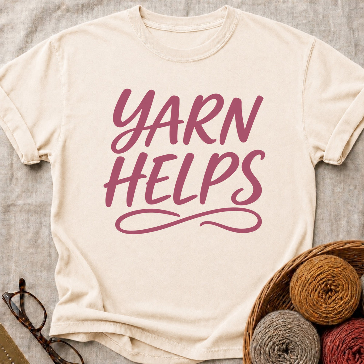 Yarn Helps T-Shirt in Ivory