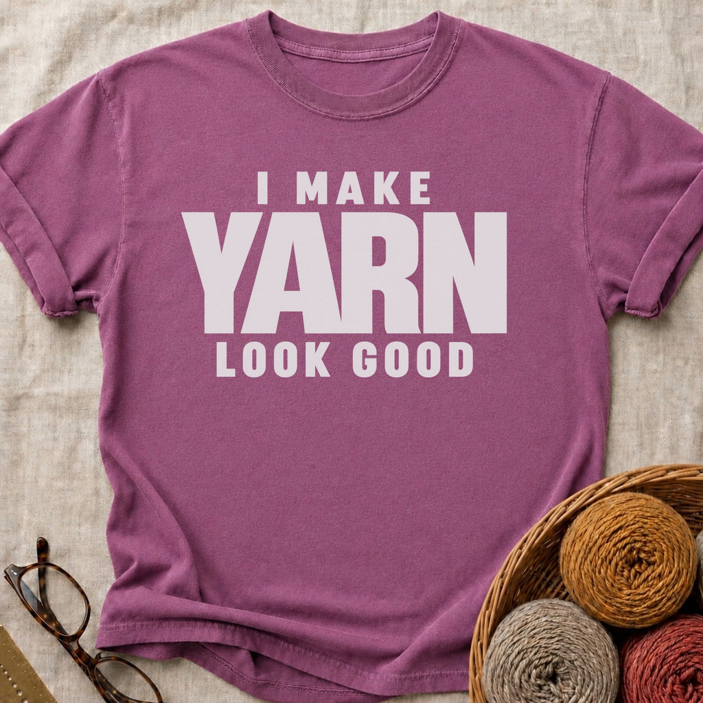 Yarn Look Good T-Shirt in Berry
