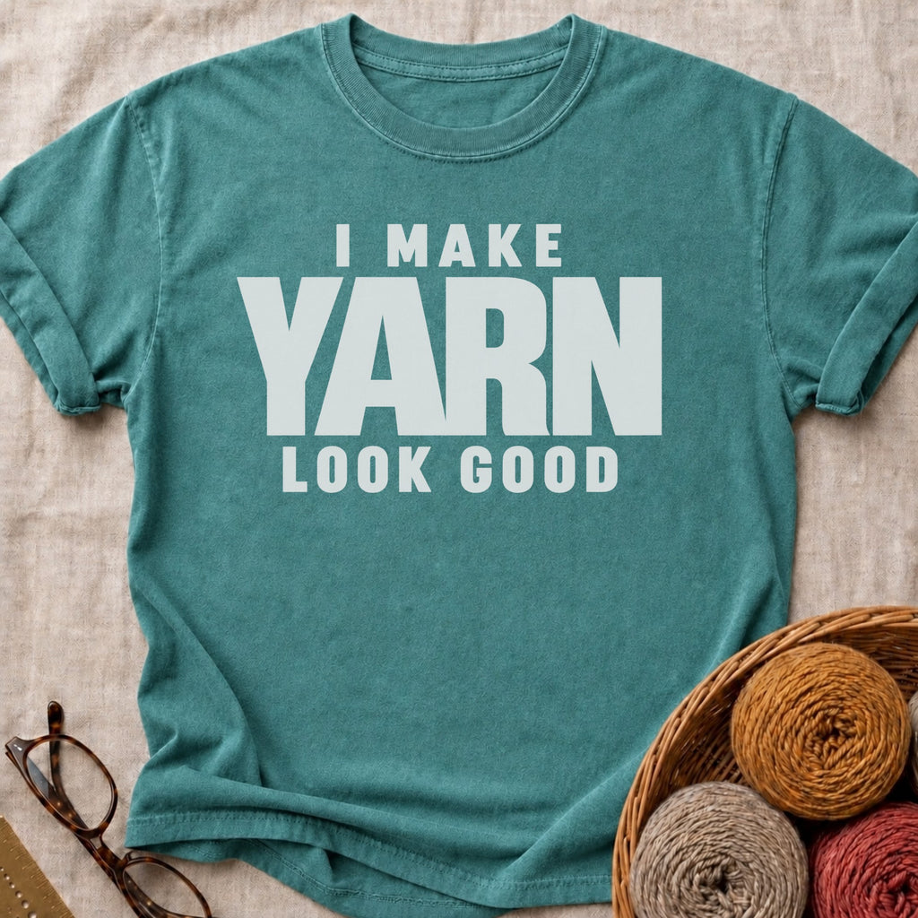 Yarn Look Good T-Shirt in Blue Spruce