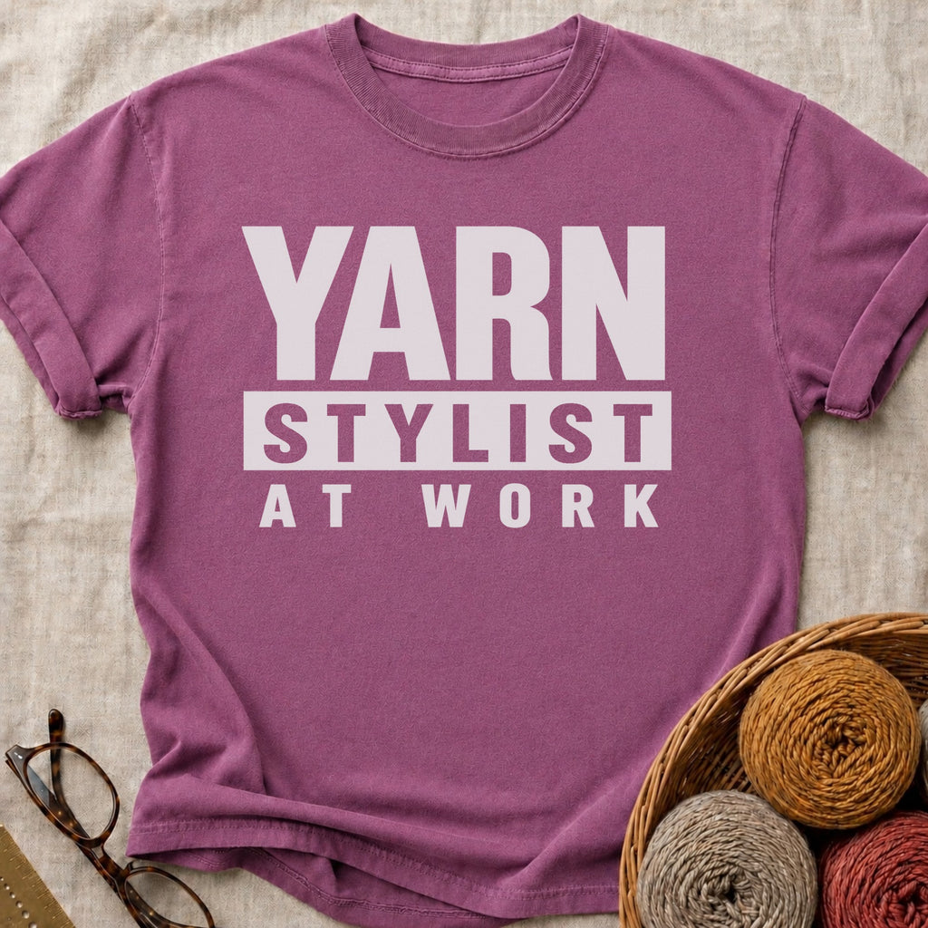 Yarn Stylist T-Shirt in Berry