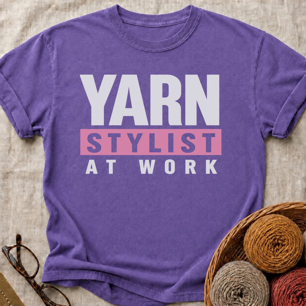 Yarn Stylist T-Shirt in Grape