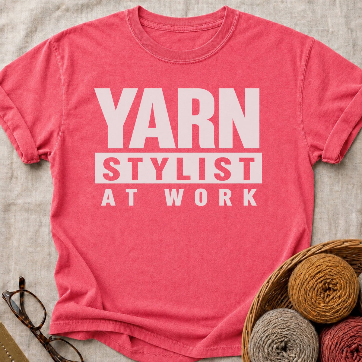 Yarn Stylist T-Shirt in Watermelon