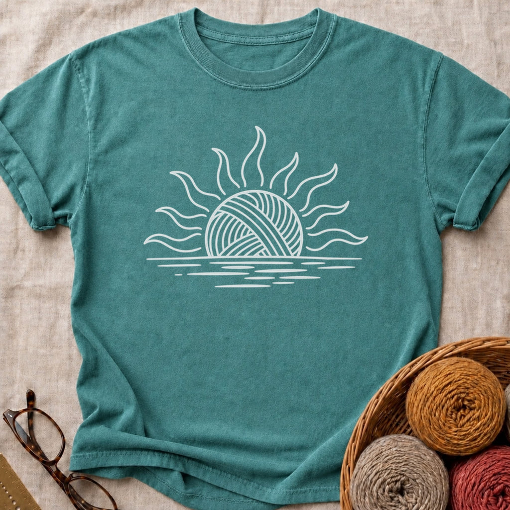 Yarn Sunrise T-Shirt in Blue Spruce