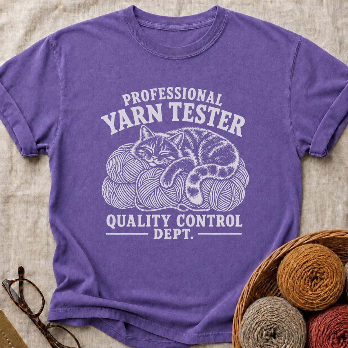 Yarn Tester T-Shirt in Grape