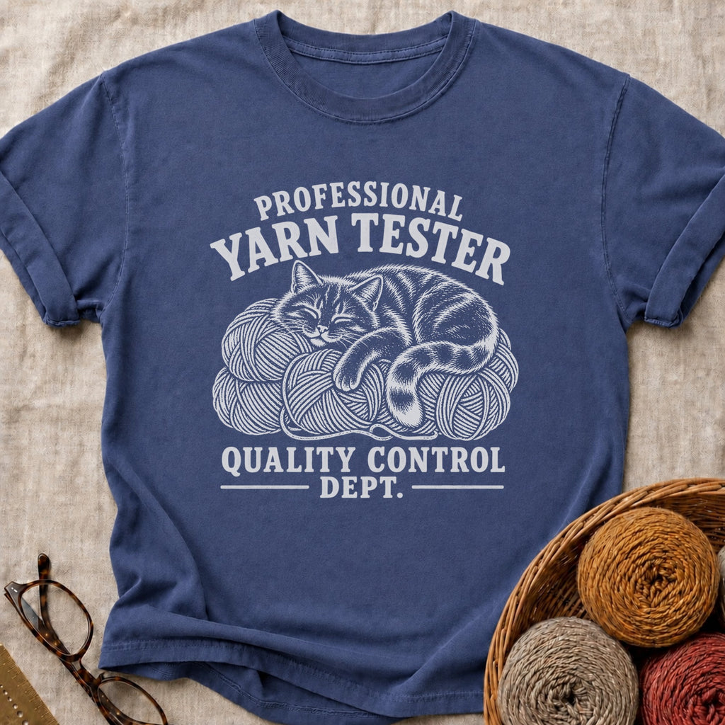 Yarn Tester T-Shirt in True Navy