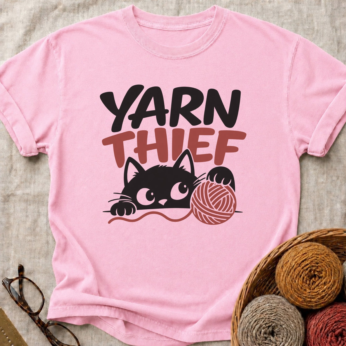 Yarn Thief T-Shirt in Blossom