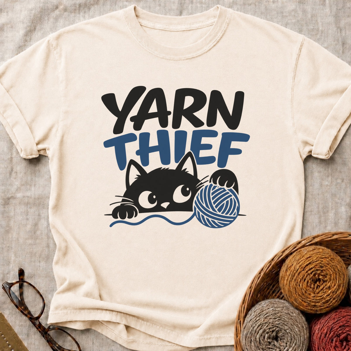 Yarn Thief T-Shirt in Ivory