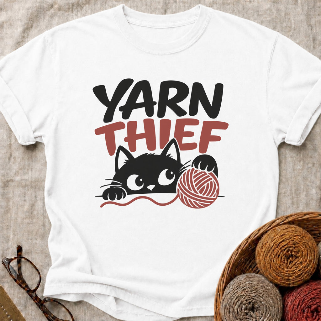 Yarn Thief T-Shirt in White